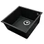 Гранитная мойка Globus Lux Ammer чорный 440x440 мм А0002, Черный - миниатюра 3