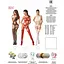 Бодистокинг Passion BS047 Red, комбинезон, имитация топа, чулок и пояса - миниатюра 5