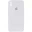 Чехол Silicone Case Square Full Camera Protective AA для Apple iPhone XS Max 6.5 Белый/White - миниатюра 1