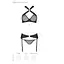 Сітчастий набір: бюстгальтер із халтером Passion Amanda Set black L/XL - мініатюра 7