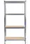 Стелаж металевий 150x70x30 4 полиці (сірий) - мініатюра 3