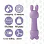 Вібратор Feelztoys Mister Bunny Purple SO4439 (100988) - мініатюра 2