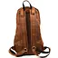 Мужской кожаный городской рюкзак рыжий крейзи хорс TARWA 47х28х18 см sum0028446 - миниатюра 5