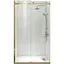 Дверь в нишу Koer SR SD01-120x200-TR-12 прозрачное стекло Easy Clean 8 мм, матовое золото KR5377, универсальная, прозрачная, золотая - миниатюра 1