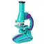 Дитячий мікроскоп Limo Toy SK 0006(Turquoise) світло, 19,5 см, 2 пробірки, скло - мініатюра 1