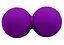 Массажный мячик EasyFit TPR двойной 12х6 см фиолетовый (EF-2175-V) - миниатюра 1