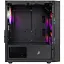 Корпус 1stPlayer BS-2-BK-3F1, Black, без БЖ, Mini Tower, Micro ATX / Mini ITX, 1xUSB 3.0 / 2xUSB 2.0, макс. CPU - 155 мм / VGA - 285 мм, 3x120 мм RGB, бічна панель із загартованого скла - мініатюра 5