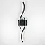 Хвилеподібний настінний чорний світильник Line F довжина 60 см Арт. WM27/600 - мініатюра 3