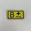 Шеврон на липучці 3 група крові B + POS ЗСУ 7432 5х2,5 см - мініатюра 1