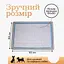 Туалет лоток під пелюшку для собак 60х90 ПУХНАСТЕ ЩАСТЯ сірий - мініатюра 4