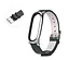Шкіряний ремінець MiJobs для фітнес-браслета Xiaomi Mi Band 7 Type C чорний, тримач - сріблястий - мініатюра 5