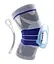 Бандаж (фиксатор) коленного сустава EasyFit с ребрами жесткости и силиконовой вставкой, размер S (EF-0078-S) - миниатюра 1
