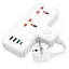 Сетевой удлинитель HOCO AC12A Reise 2-position expansion socket(PD30W1C3A) (8.5 cm) White - миниатюра 4