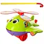 Детская ходунки Bambi Вертолет 0368 на палке Зеленый - миниатюра 1