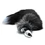 Анальна пробка Alive Anal Pleasure Black White Fox Tail L 9 см (сріблястий) - мініатюра 2