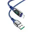 Кабель Hoco S51 с дисплеем USB to Lightning 1,2 м синий - миниатюра 1