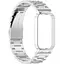 Ремінець-бампер DK CDK Metal Fitlink Steel Watch Band для Xiaomi Mi Band 8 Active (017613) (silver) - мініатюра 2