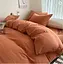 Комплект постельного белья Domikus Фланель , Байка 175х210 двохспальний Теракотовий - мініатюра 2