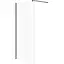 Душевая кабина Cersanit Mille Walk-in 90x200 черное прозрачное стекло S161-008, прозрачный, черный - миниатюра 1
