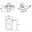 Унітаз підвісний CET 548 Cersanit Carina CleanOn з дюропластовим сидінням SoftClose+QuickRelease 30412 - мініатюра 4