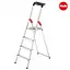 Стремянка алюминиевая Hailo L60 Standard Line, 4 ступени (8160407) - миниатюра 1