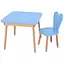Дитячий столик Bambi 04-025BLAKYTN-DESK для творчості зі стільчиком 60х60 см - мініатюра 1
