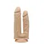 Подвійний фалоімітатор із вібрацією SilexD Double Gusto Vibro Flesh (Model 1 size 8" & 7") + LRS, діам - мініатюра 2