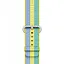 Ремінець Creasted для годинника Apple Watch 42 мм 44 мм нейлоновий з пряжкою, Blue-yellow-green - мініатюра 3