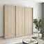 Шкаф-купе трехдверный MebelStar Стандарт AL 3ДСП 210x60x240 см Дуб сонома (MBS-1496) - миниатюра 1