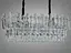 Эксклюзивная хрустальная люстра овальной формы на 8 ламп, хром. - миниатюра 1