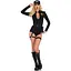 Костюм эротических спецсил Leg Avenue SWAT Team Babe M, боди, пояс, подвязки, игрушечная рация, кепка - миниатюра 3