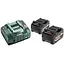 Набор аккумулятора и зарядного устройства Metabo 18 В 2 x 5.2 Ач + ASC 145 (685051000) - миниатюра 1