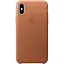 Оригінальний шкіряний чохол Apple Leather Case для iPhone XS Max (6.5") Saddle Brown MRWV2ZM/A - мініатюра 1