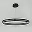 Люстра с подвесным черным кольцевым корпусом Ø 80 см | Ст. MJ264-800 | Line F - миниатюра 1