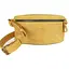 Шкіряна поясна сумка жовта вінтажна - мініатюра 1