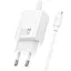 МЗП Hoco N62 Gentle PD30W (1USB-C) + кабель Type-C to Lightning White - мініатюра 2