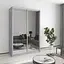 Шафа-купе дводверна MebelStar Стандарт AL 2 Дзеркала 140x45x210 см Бетон (MBS-2499) - мініатюра 1