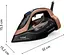 Tefal Праска Ultimate Power Pro, 3200Вт, 350мл, паровий удар -300гр, постійна пара - 85гр, керам. підошва, чорно-золотий - мініатюра 3
