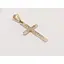 Золотой крестик Qvaliz с фианитами. 50300618 1.03 - миниатюра 2