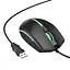 Комп'ютерна миша Hoco GM37 Wonderful gaming luminous Wired mouse Чорний - мініатюра 1