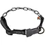 Нашийник для собак Sprenger Adjustable Collar with Assembly Chain з нейлоном воронена сталь 3 мм, 55-60 см - мініатюра 1