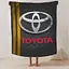 Плед плюшевий на подарунок 3D Toyota 160х200 см - мініатюра 2