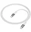 Кабель Type-C - Type-C Hoco U111 Transparent Discovery 60 W 1,2 м серый - миниатюра 1