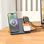 Беспроводная зарядка Hoco CQ1 3в1 для iPhone, iWatch/Airpods на 5-15W черная - миниатюра 3