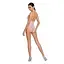 Бодистокинг в крупную сетку Passion BS087 white открытая спина халтер с доступом One size - миниатюра 4