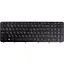 Клавіатура для ноутбука HP 350 G1, 355 G2 чорний, чорний фрейм - мініатюра 1