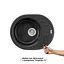 Кухонна мийка Lidz 620x500/200 GRF-13 (LIDZGRF13620500200), Графіт - мініатюра 3
