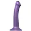 Насадка для страпону Strap-On-Me Mono Density Dildo Violet M одношаровий силікон гнучкий діаметр 3.3 см - мініатюра 1