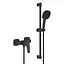 Смеситель для душа с душевым гарнитуром Grohe Cubeo 1018252430 Черный матовый - миниатюра 1