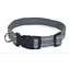 Нашийник для собак Zoo-hunt Неон капроновий світловідбиваючий ок 1,0 см 18-28 см сірий - мініатюра 1